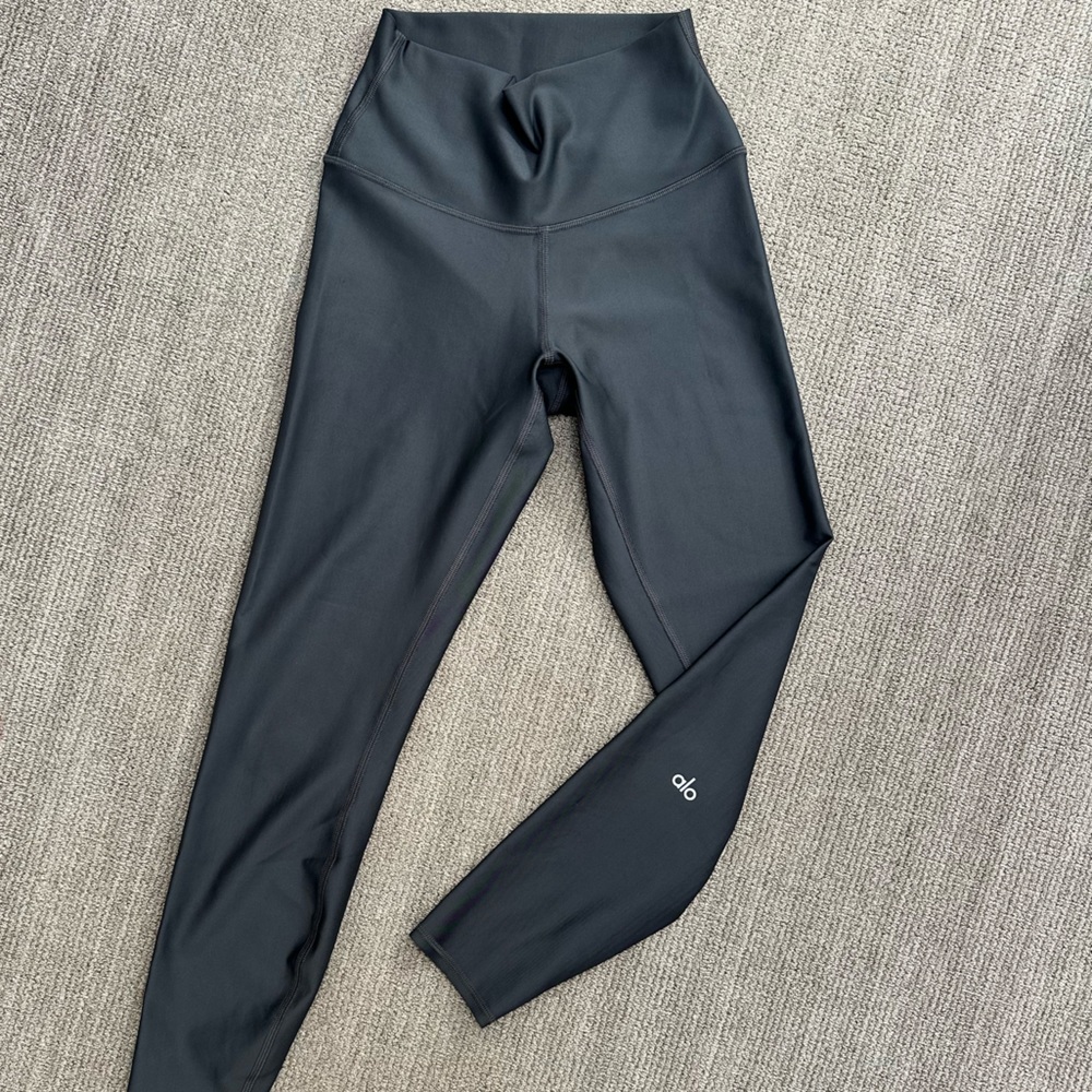 Alo Yoga 7/8 High Waist Airlift Leggings - Size XS - Charcoal Grey
